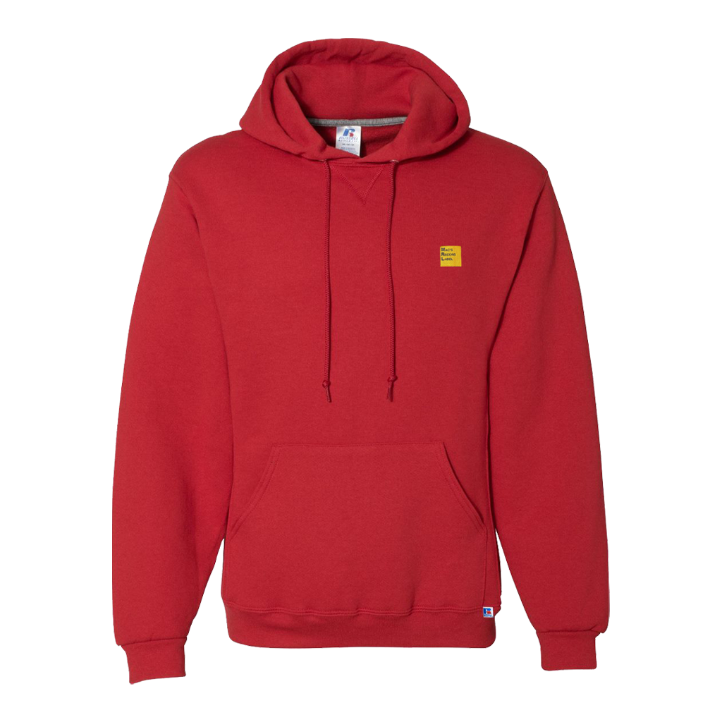 MRL Logo Embroidered Red Hoodie