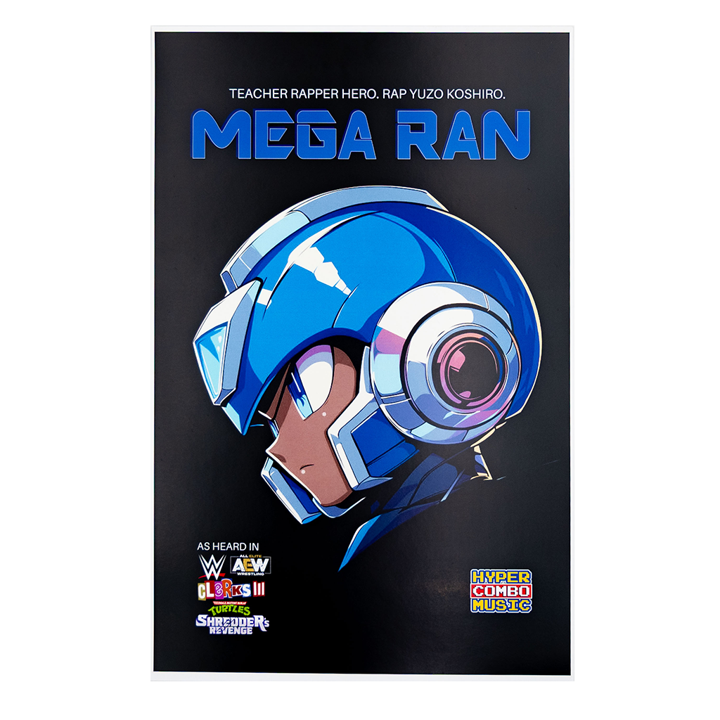 Teacher Rapper Hero. Rap Yuzo Koshiro Black Poster
