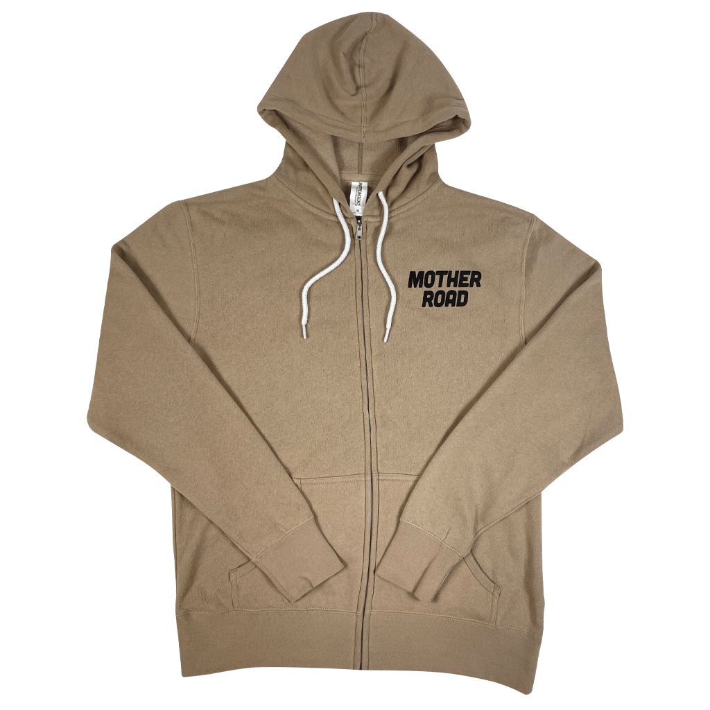 Mother Road Sandstone Zip Hoodie