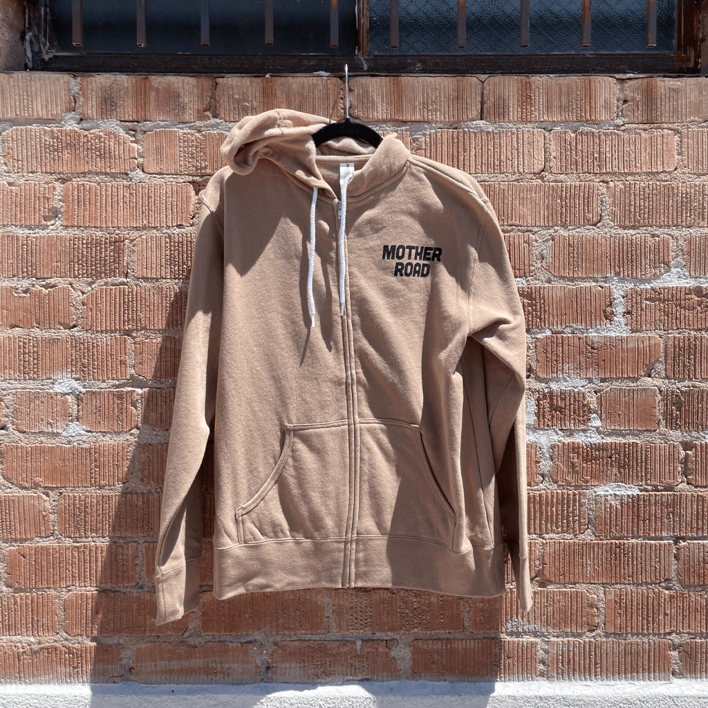 Mother Road Sandstone Zip Hoodie