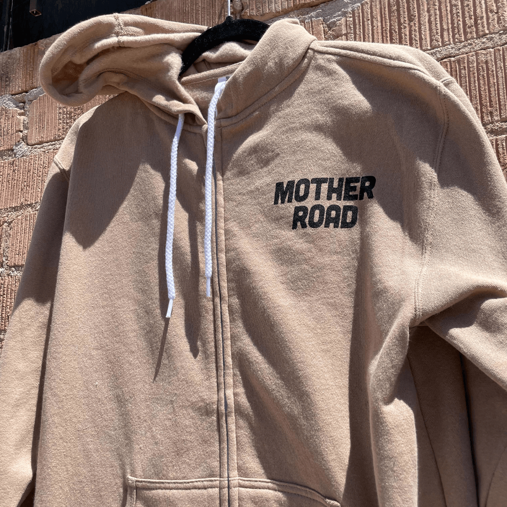 Mother Road Sandstone Zip Hoodie