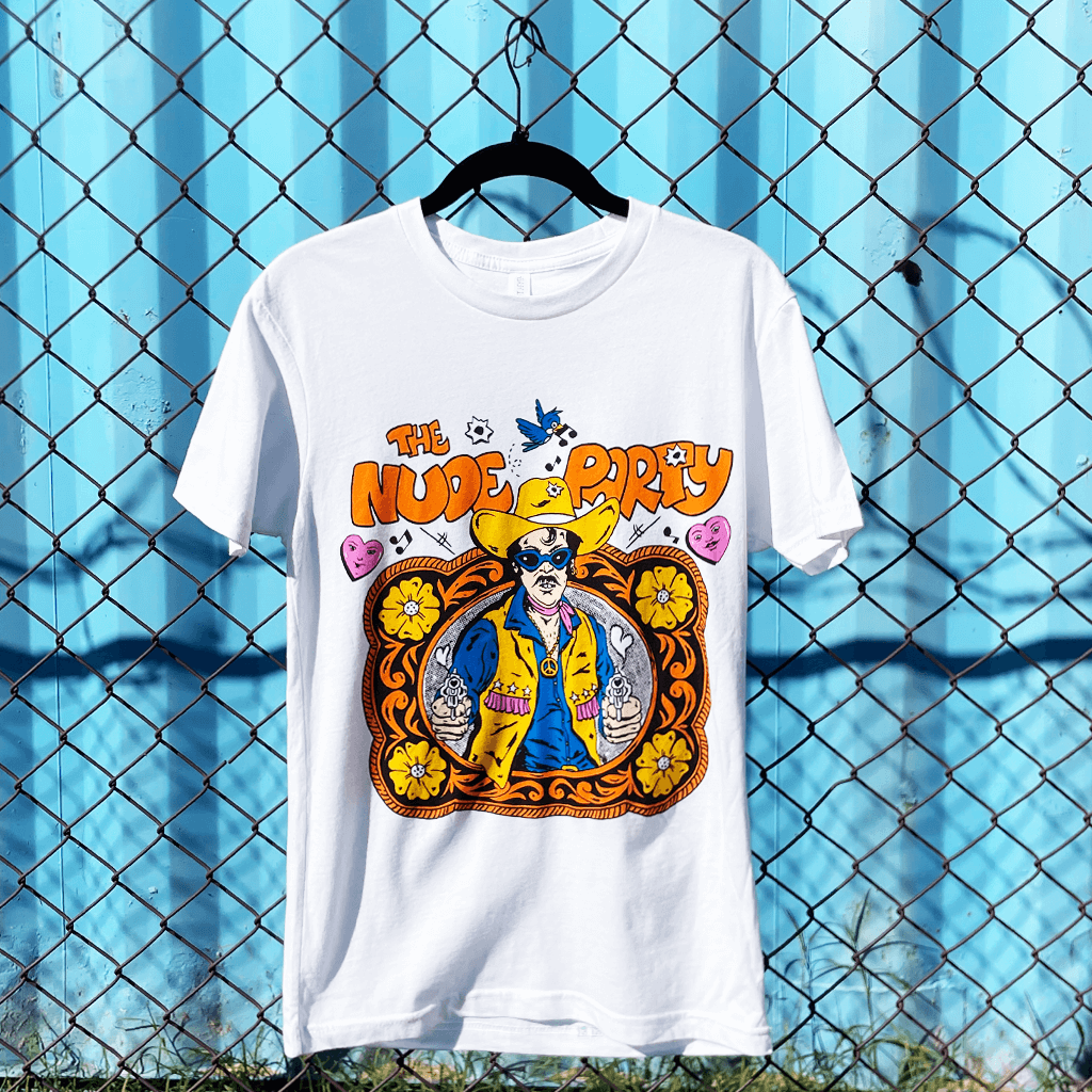 Gay Cowboy White T-Shirt