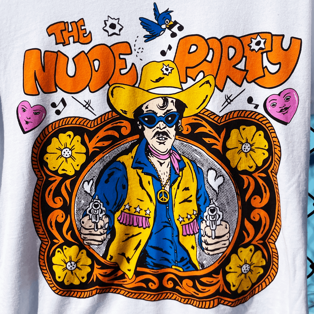 Gay Cowboy White T-Shirt