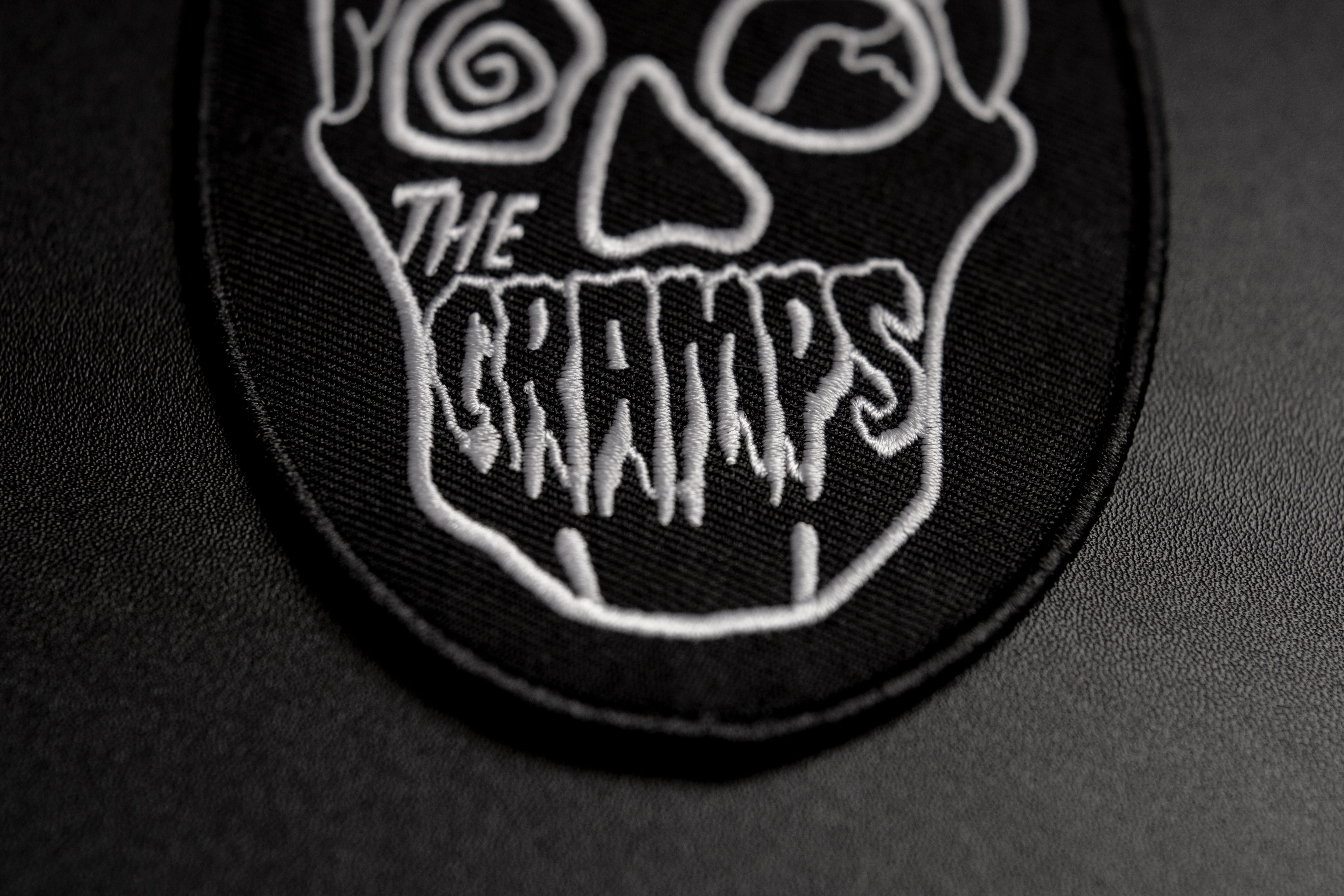 The Cramps Black Skull Patch