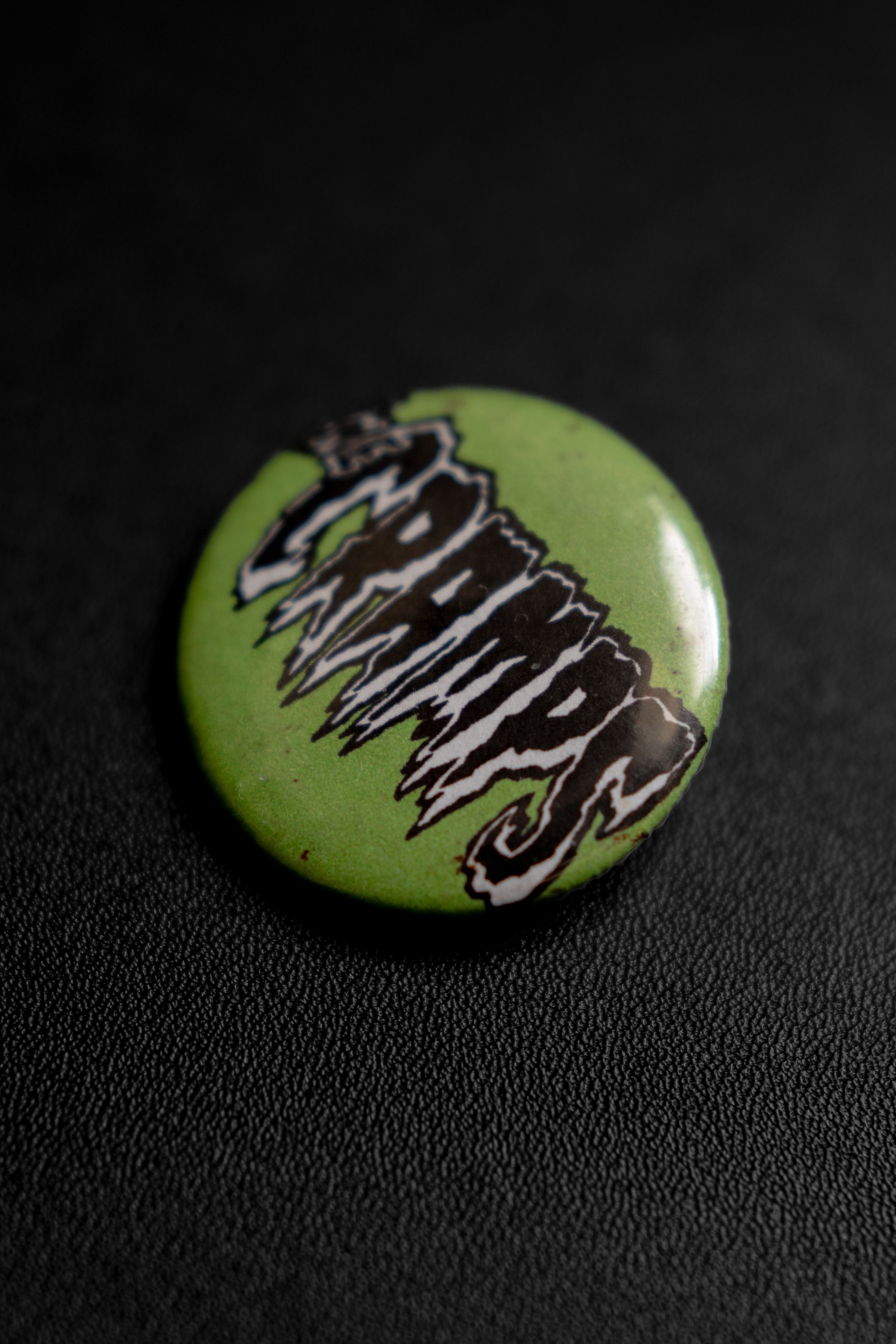 The Cramps Green Logo Button