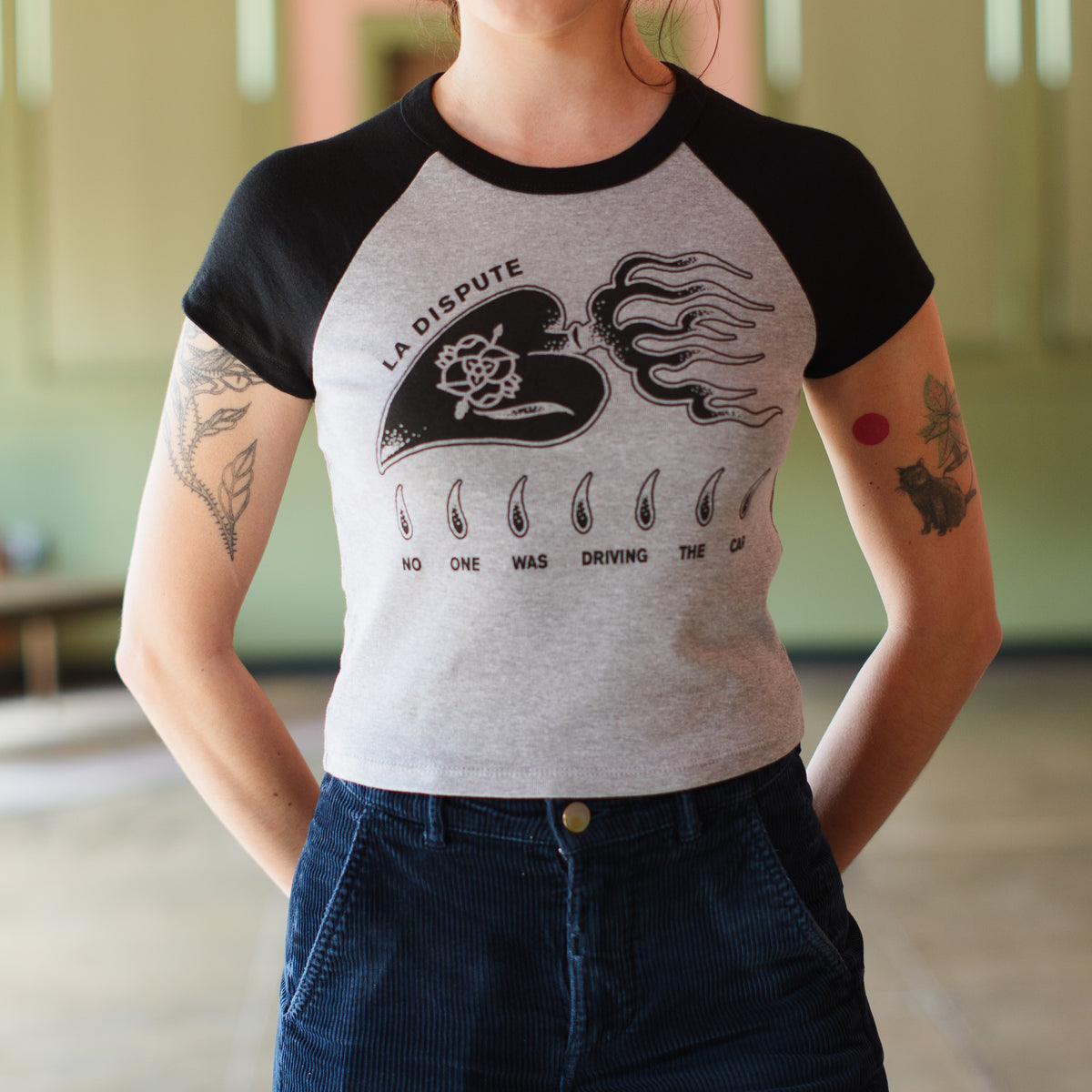 "Burning Heart" baby tee