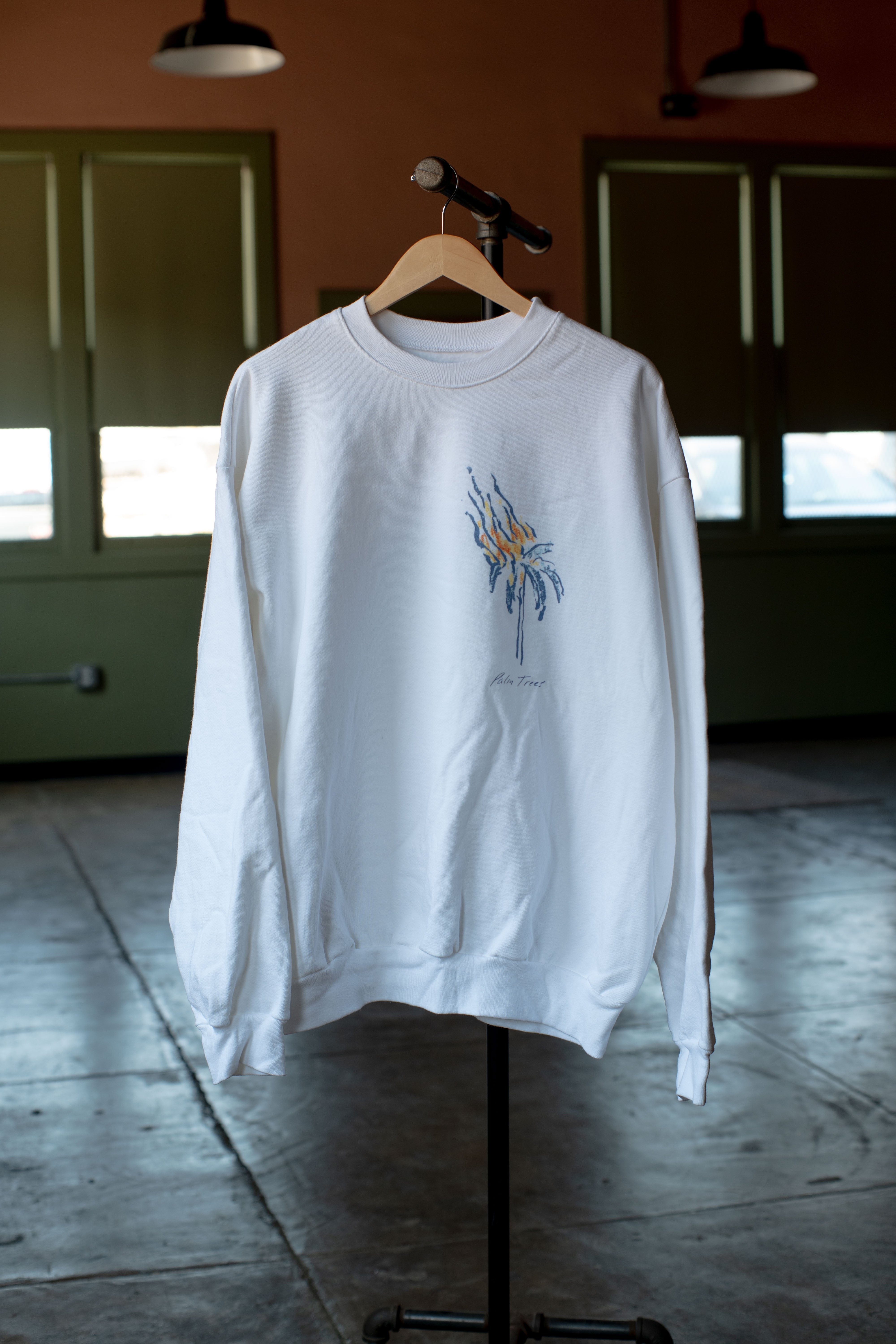 palm tree crewneck