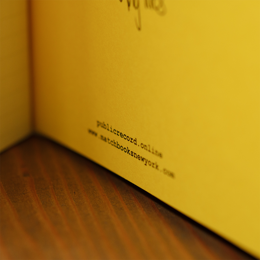 PR. Matchbook