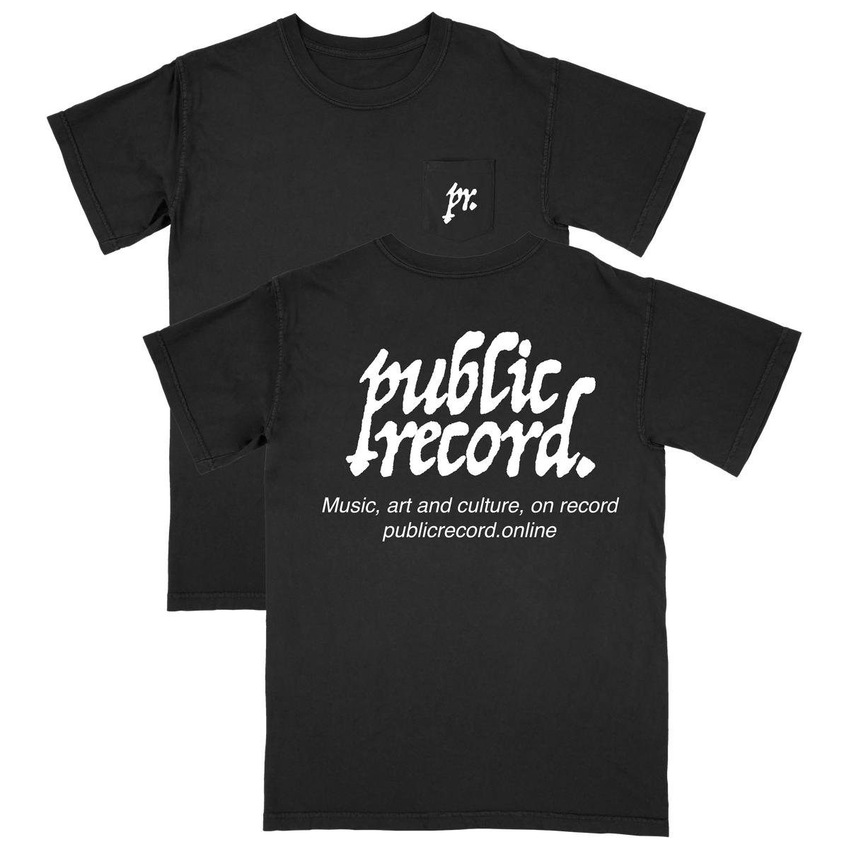 PR. Black Pocket T-Shirt