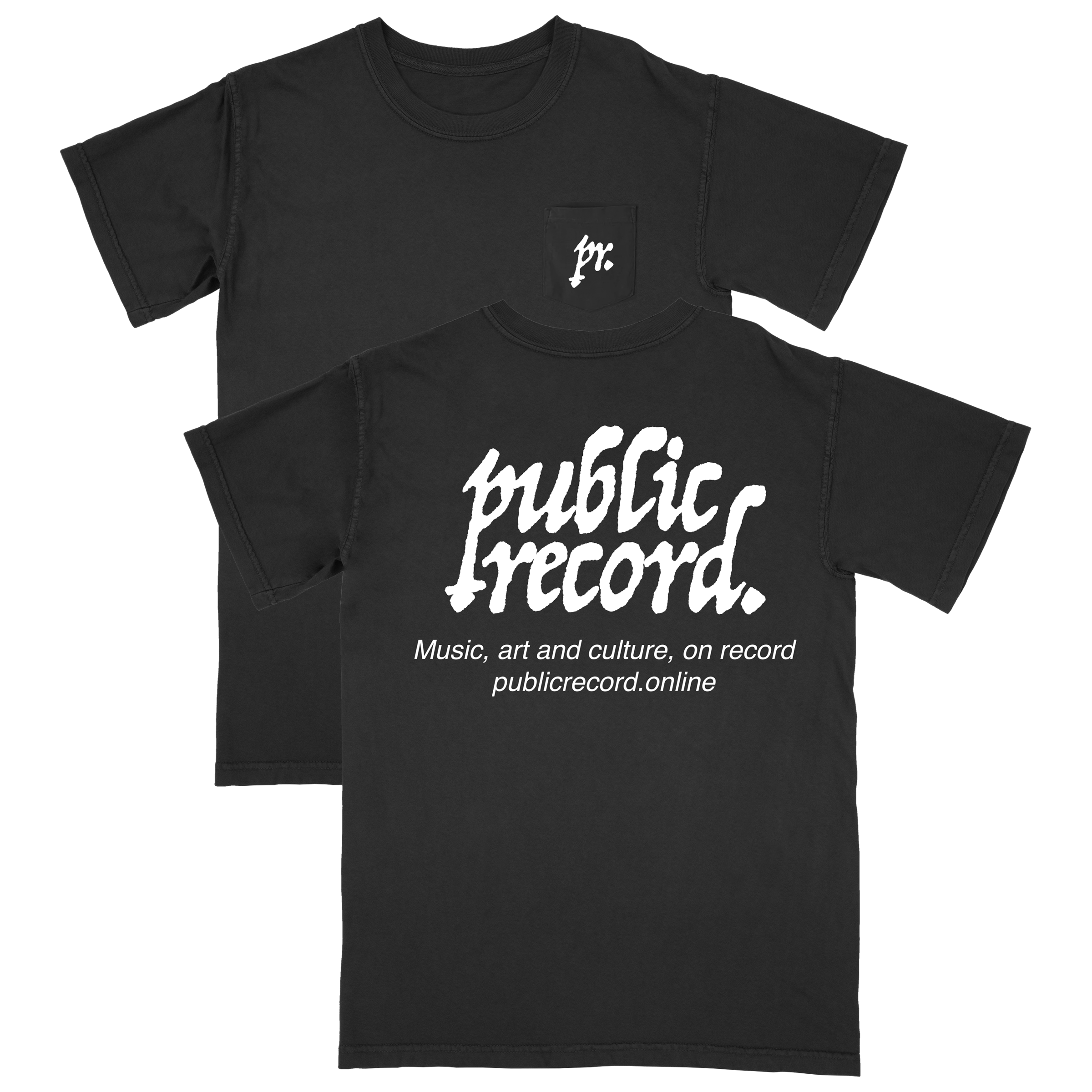 PR. Black Pocket T-Shirt