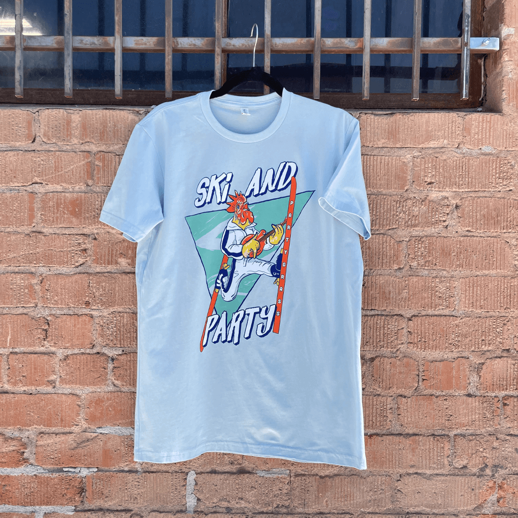 Ski & Party Blue T-Shirt