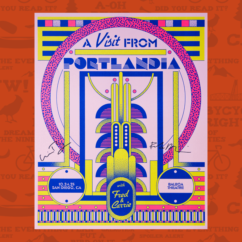 A Visit From Portlandia - Balboa Theatre Autographed Poster