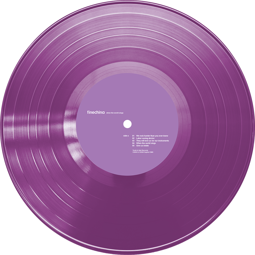 Fine China - When The World Sings 12" LP - 25th Anniversary Reissue
