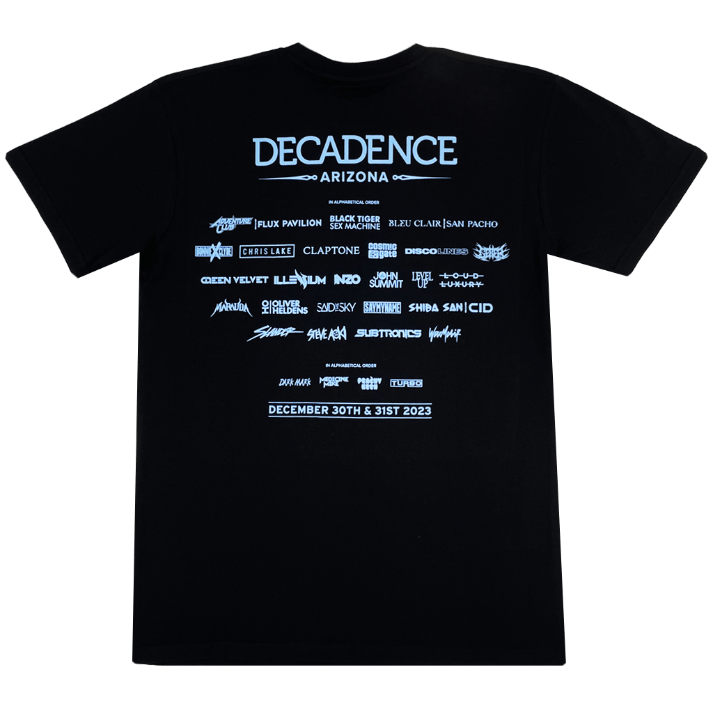 Decadence 2023 Lineup Tee