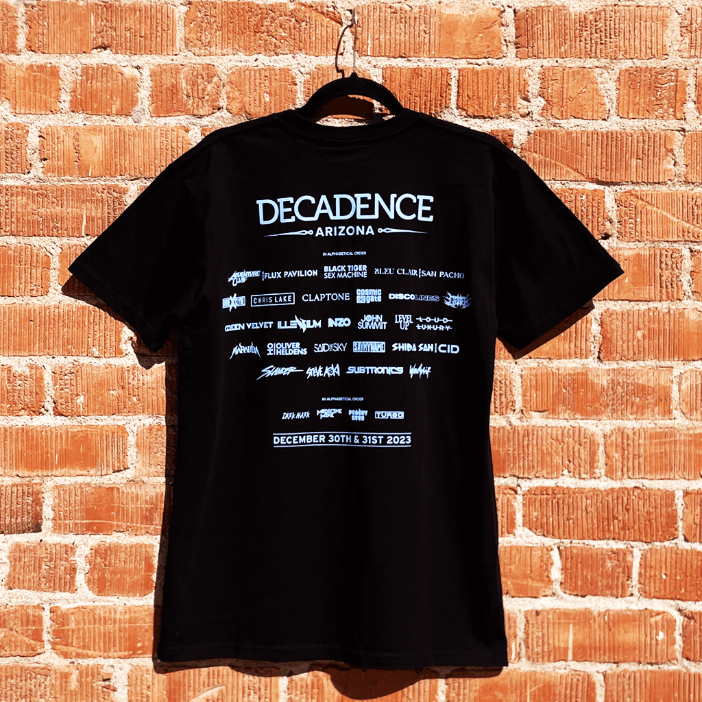 Decadence 2023 Lineup Tee