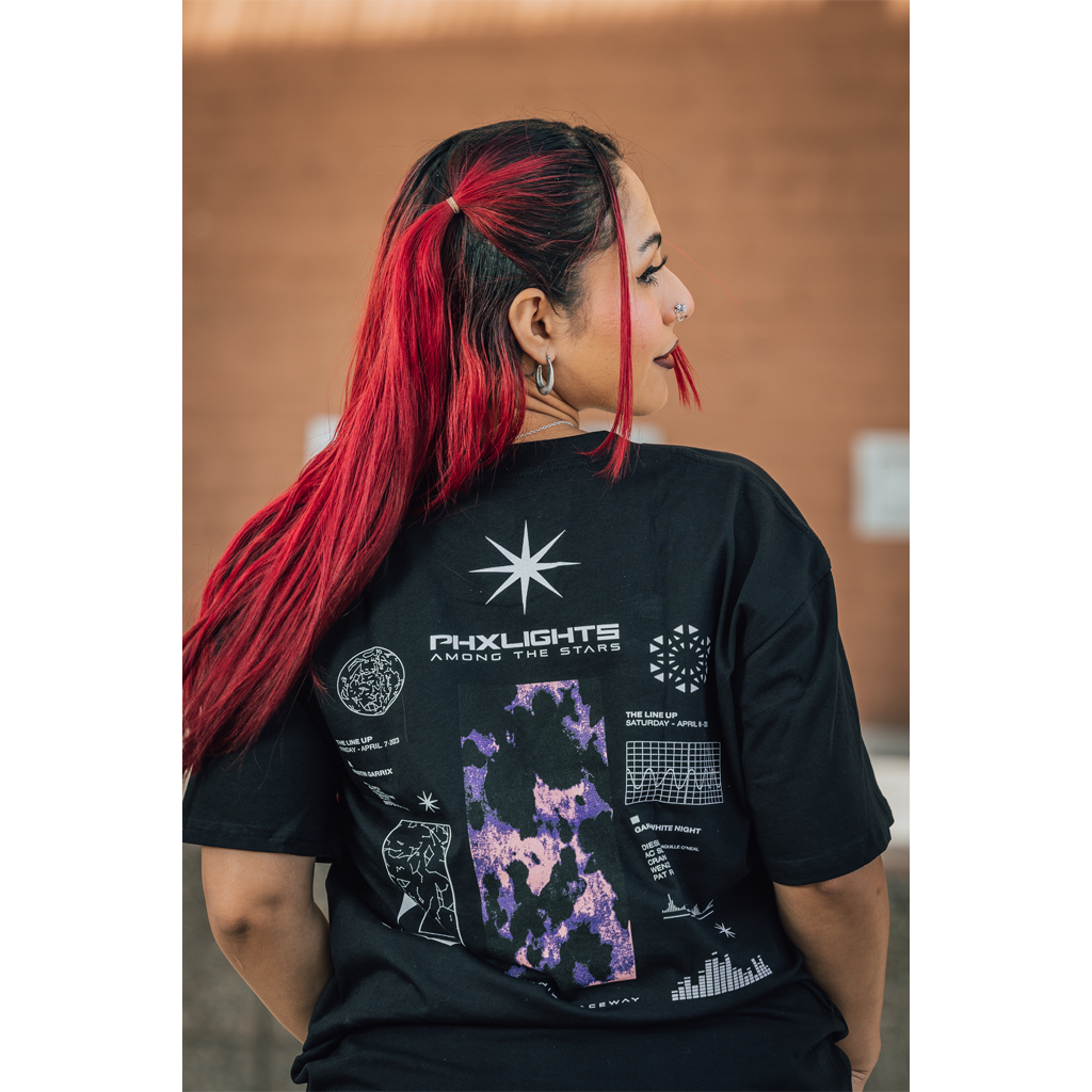 PHXLIGHTS: Among the Stars 2023 Lineup Black T-Shirt