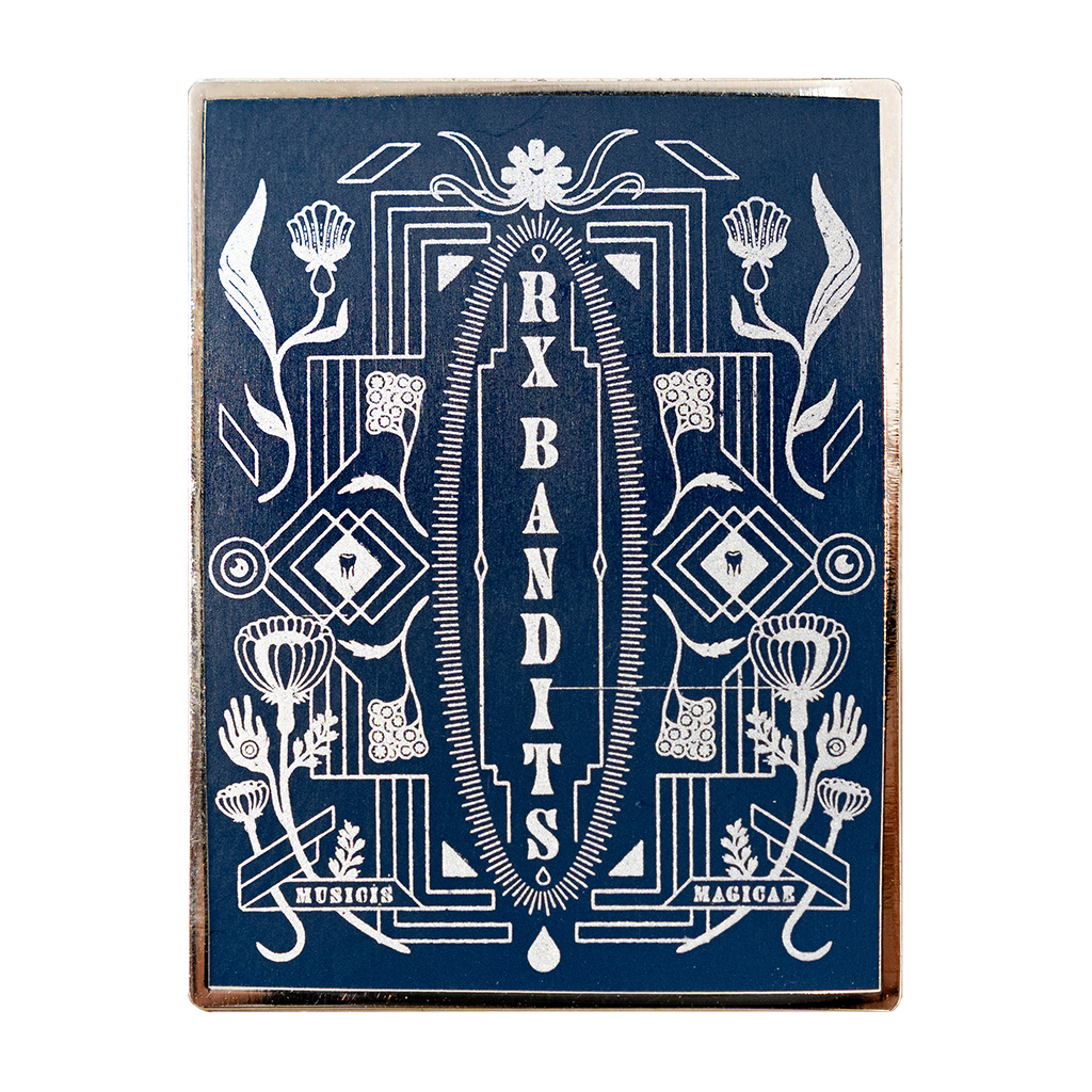 Flora Blue Pin