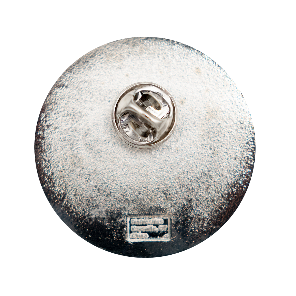 Music Club Black Circle Pin