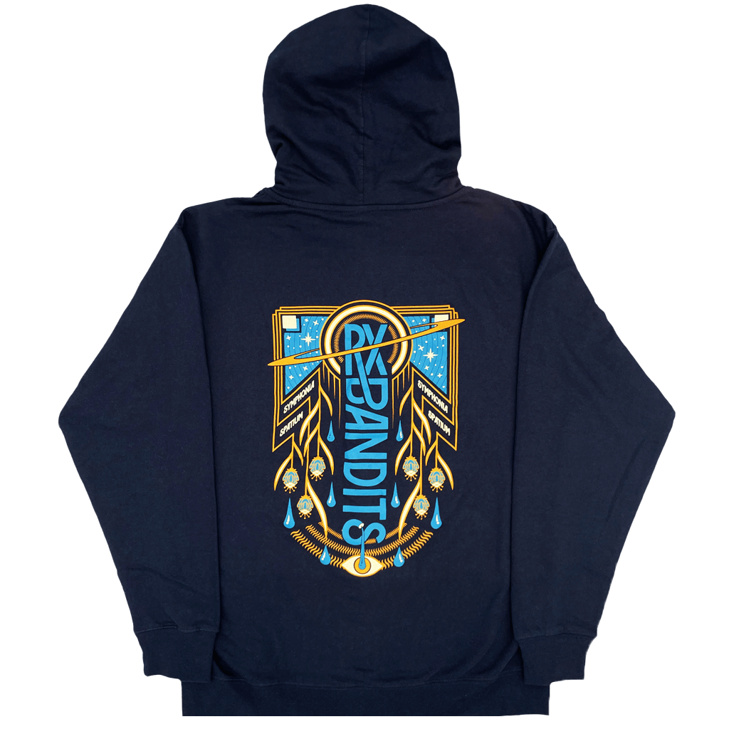 Symphonia Spatium Zip Up Navy Hoodie