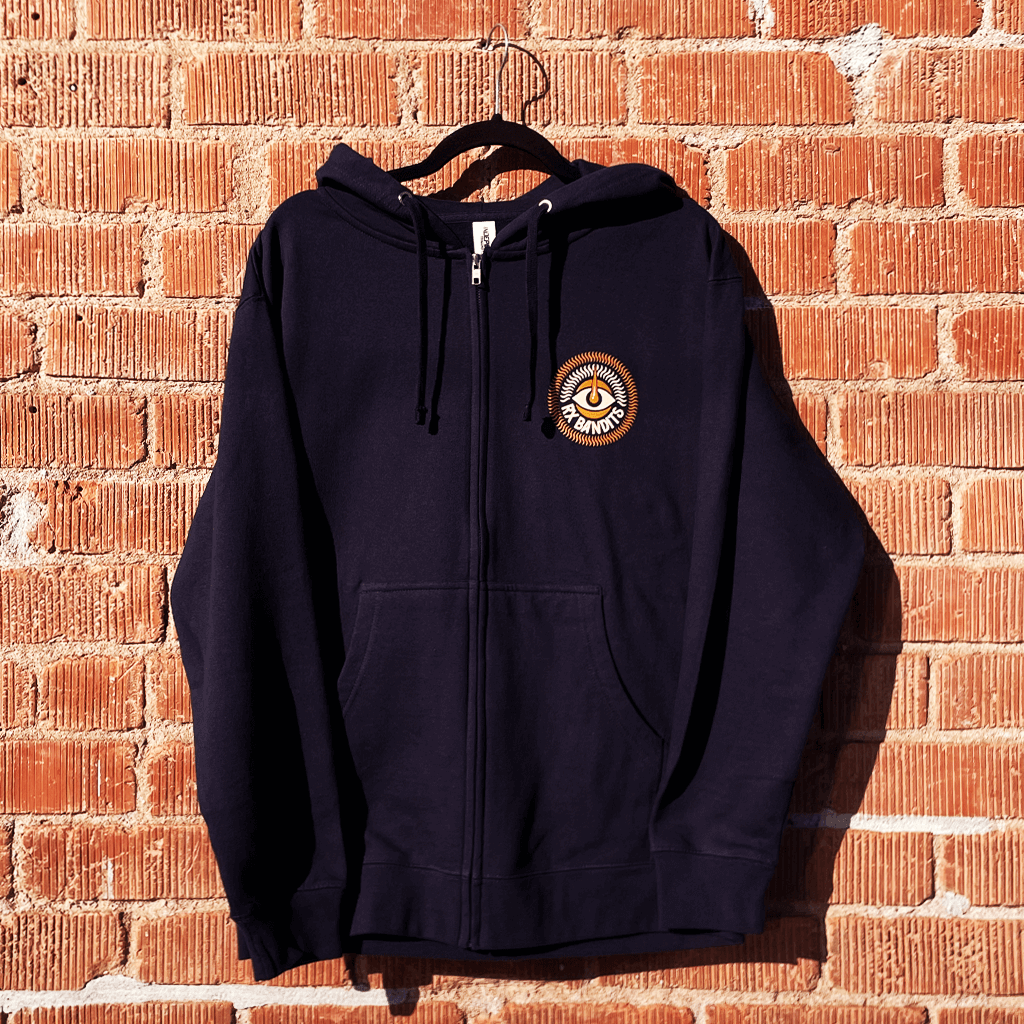 Symphonia Spatium Zip Up Navy Hoodie