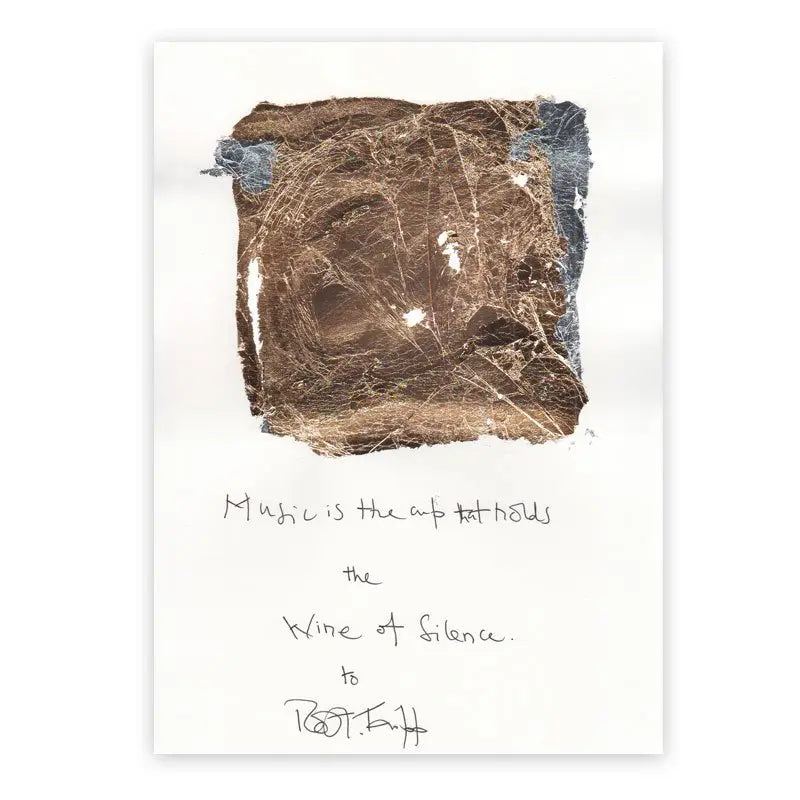 Bespoke Handwritten Aphorisms by Robert Fripp