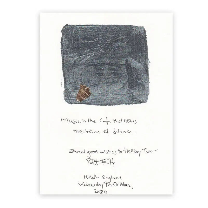 Bespoke Handwritten Aphorisms by Robert Fripp