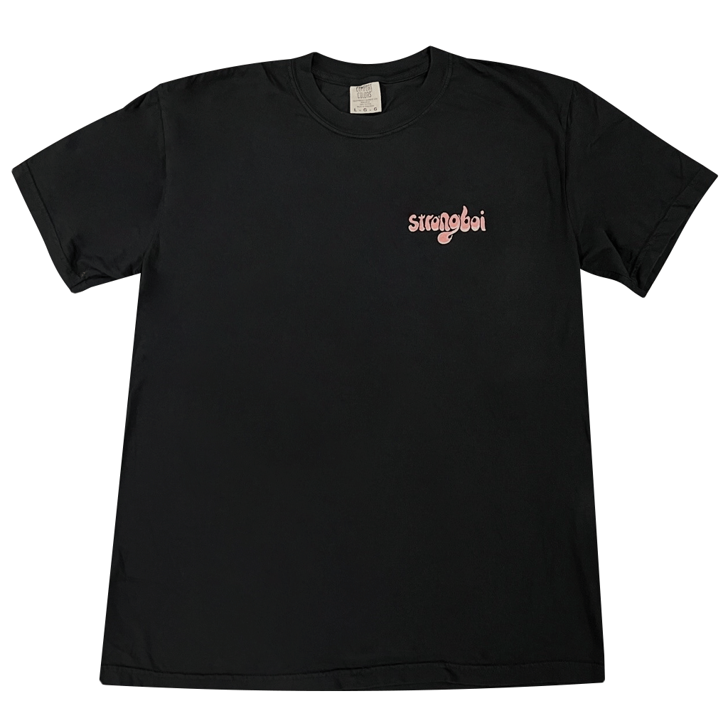 Black Embroidered T-Shirt
