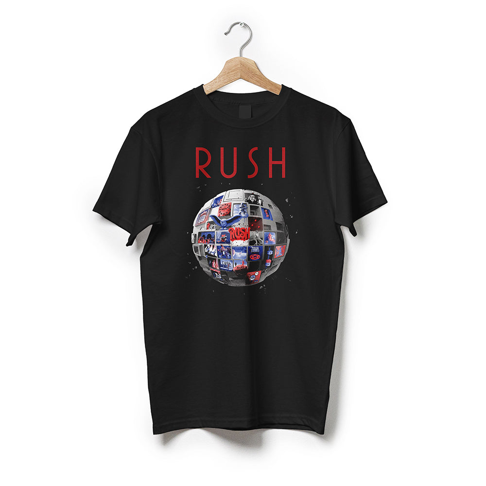 All the World's an Album — Official Rush Tour History Shirt