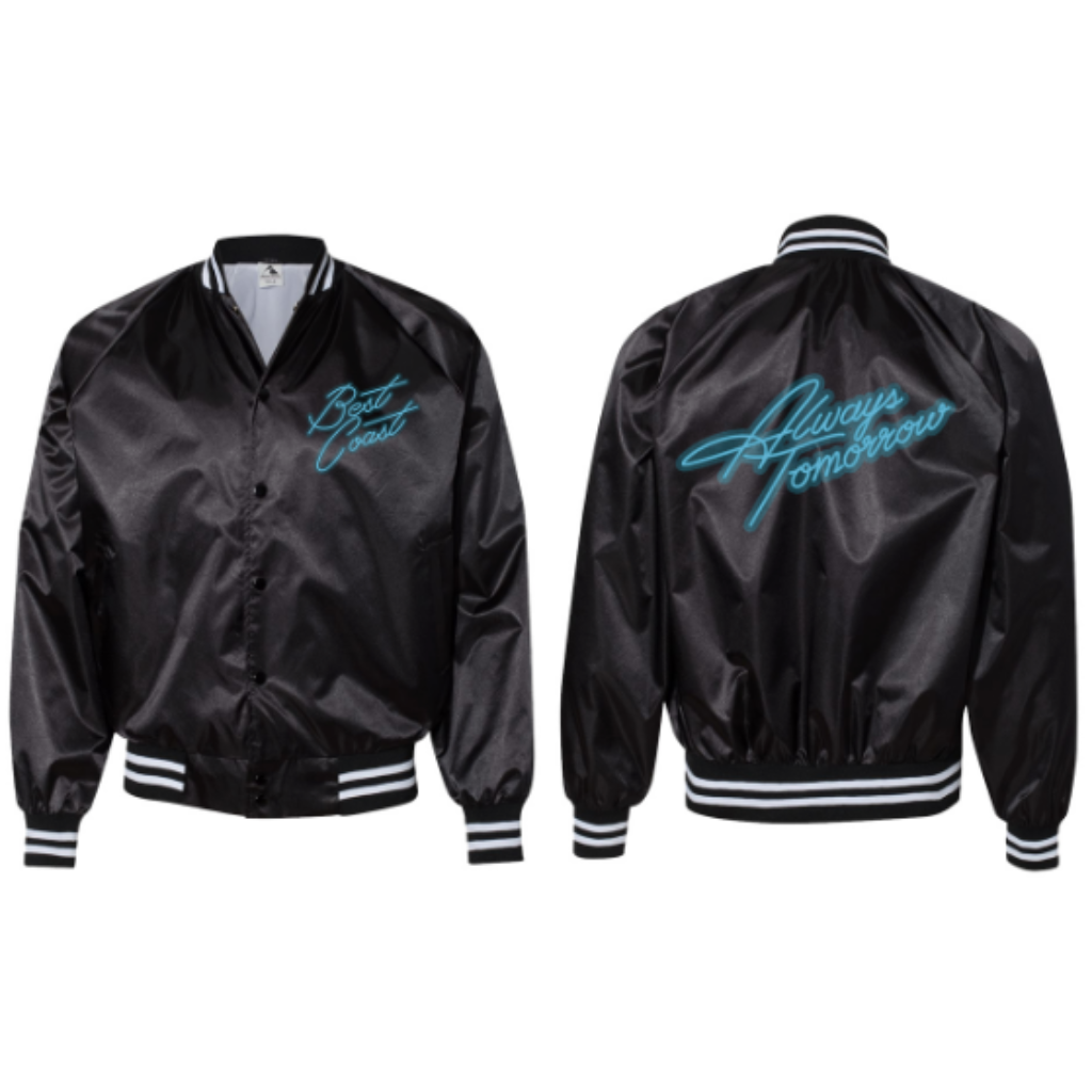 Always Tomorrow Black Satin Jacket