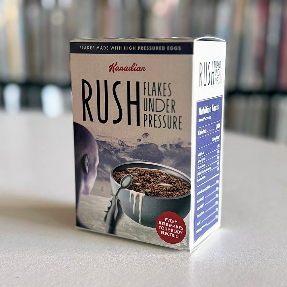 RUSH: Flakes Under Pressure Decorative Cereal Box