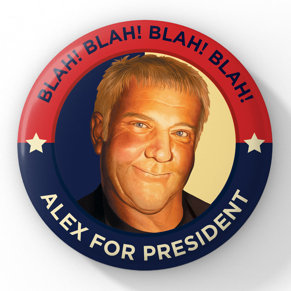 Alex Lifeson for President! 3-Inch Button - Official Rush Merch