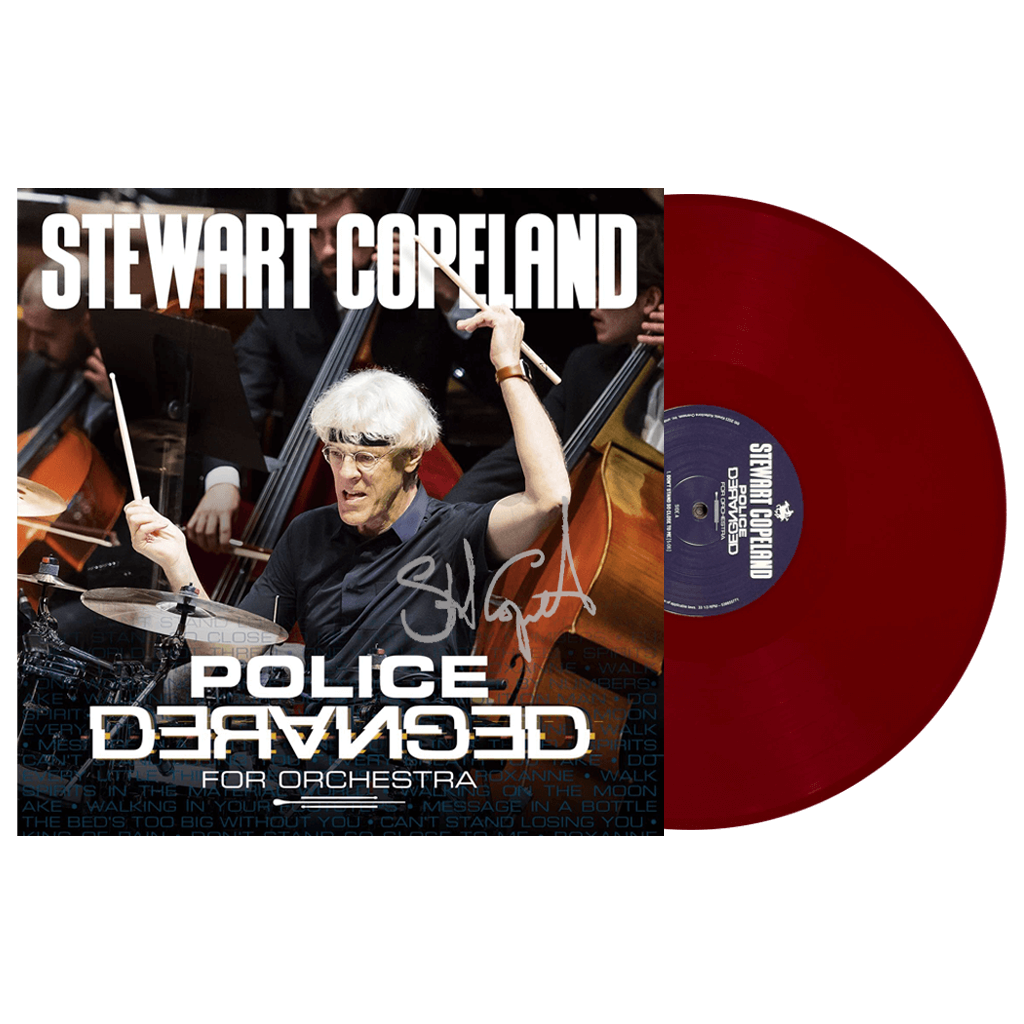 Autographed Police Deranged - 12" Red Vinyl