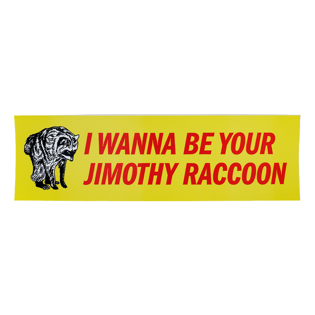 Jimothy Raccoon Sticker