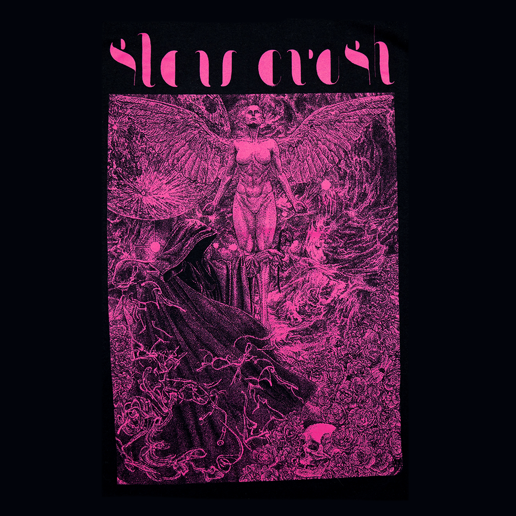 Pink Angel Black T-Shirt