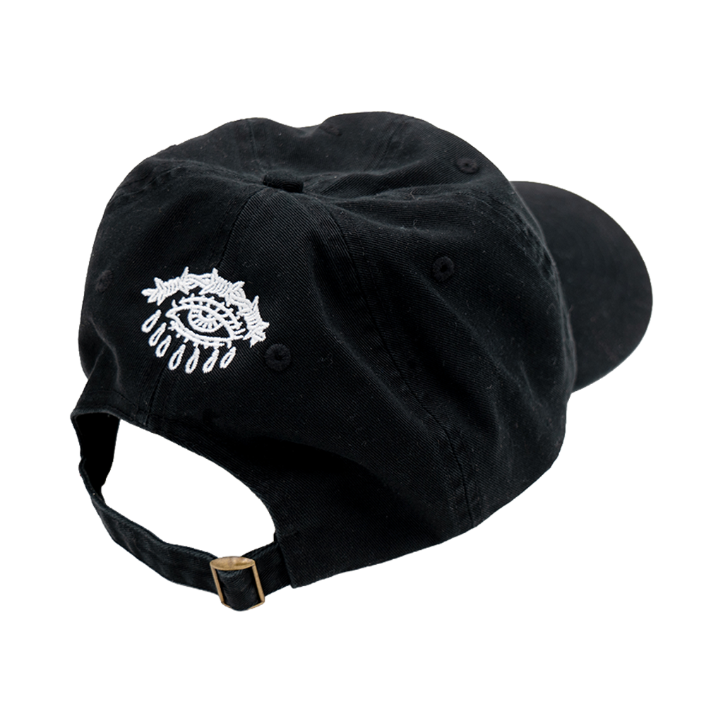 Slow Crush Black Embroidered Hat