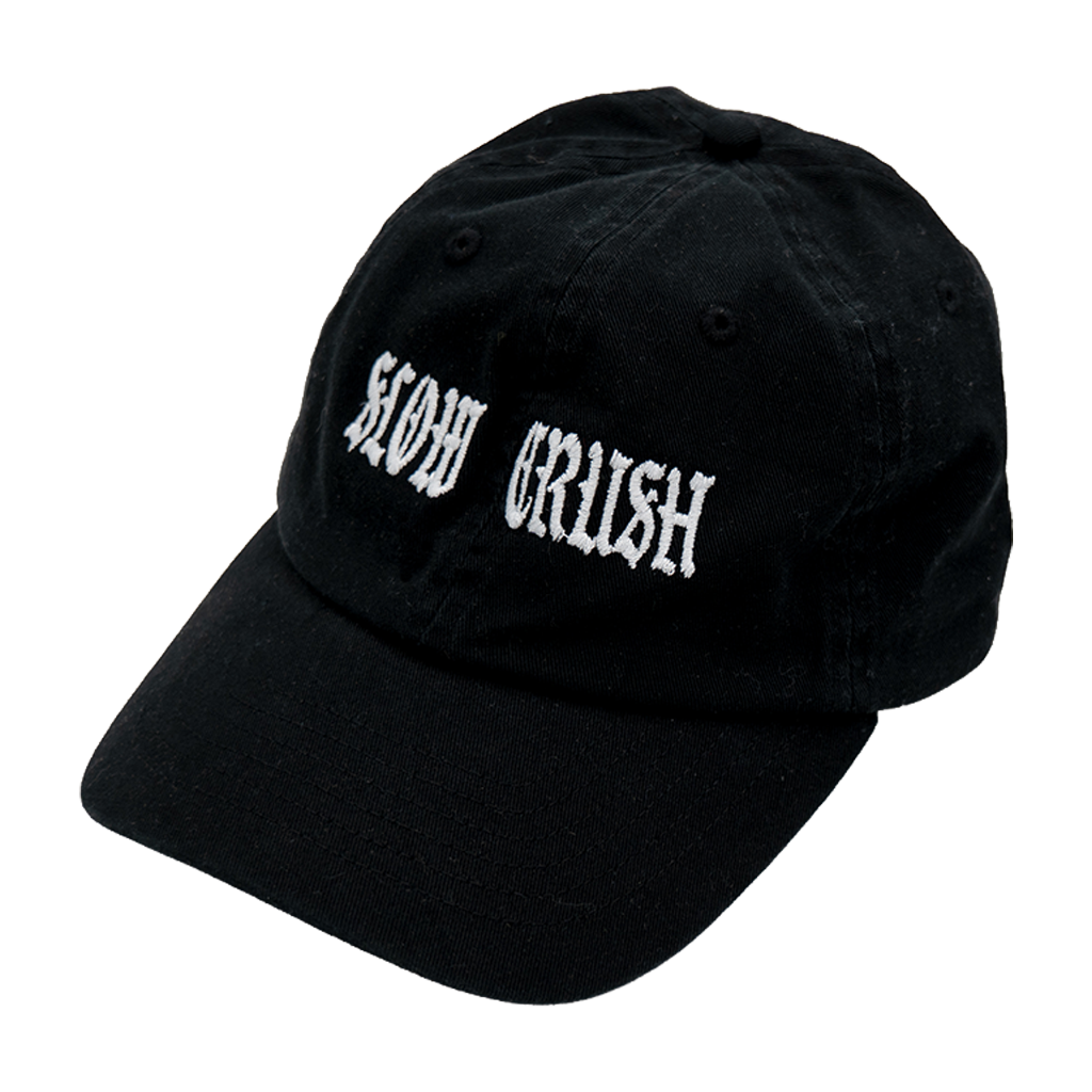 Slow Crush Black Embroidered Hat
