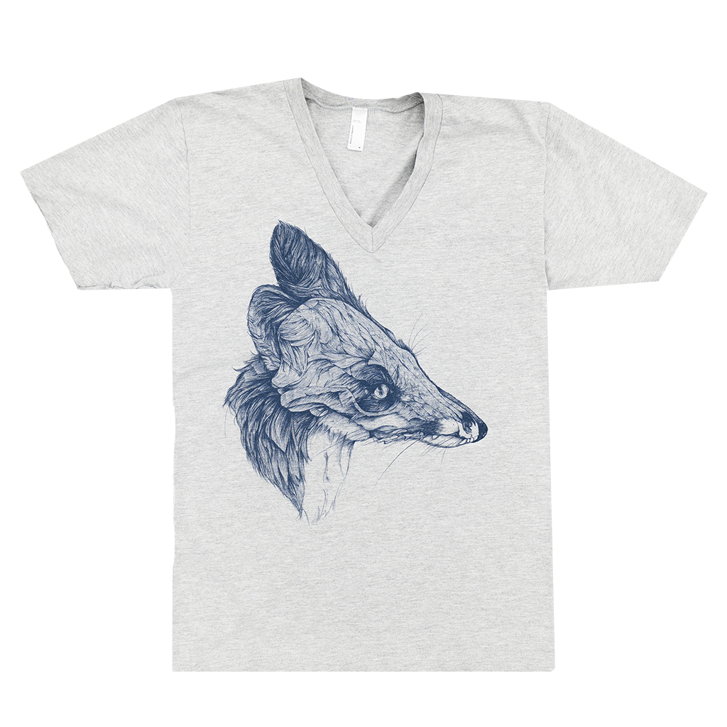 LPA Grey V-Neck Women's T-Shirt