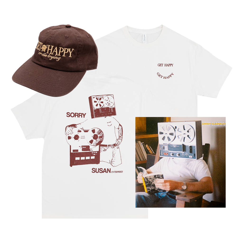 Leroy Clampitt Get Happy Vinyl + T-Shirt + Hat