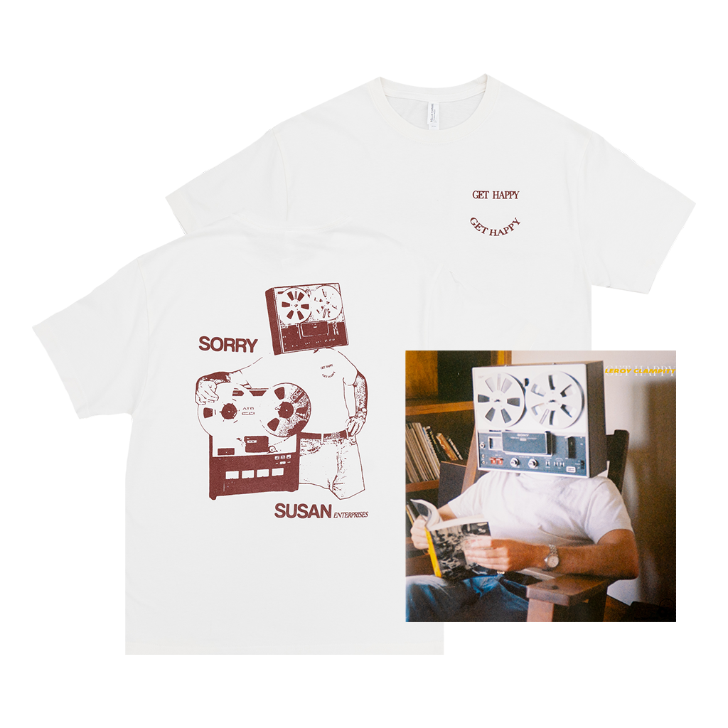 Leroy Clampitt Get Happy Vinyl + T-Shirt Bundle