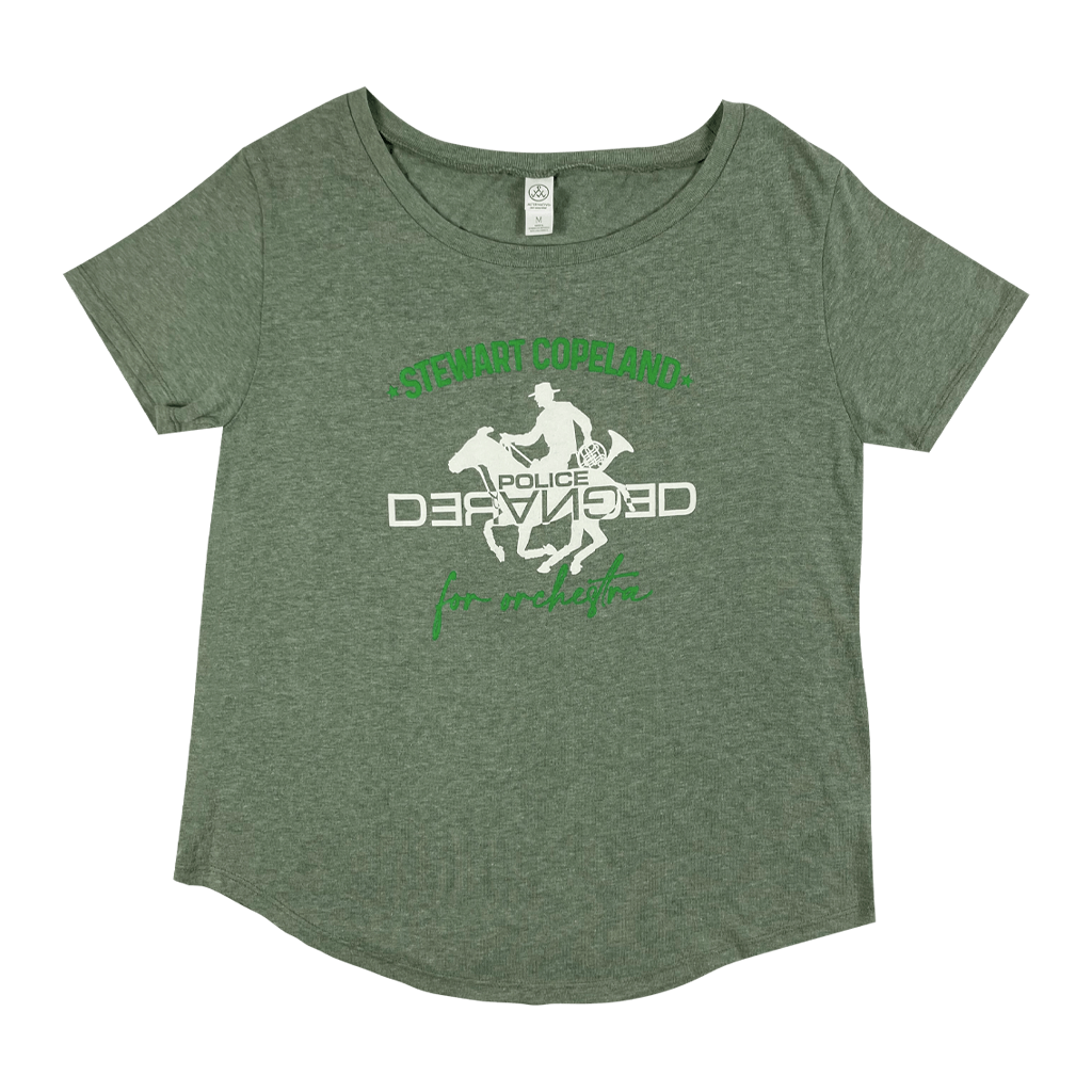 Police Deranged Green Women's T-Shirt