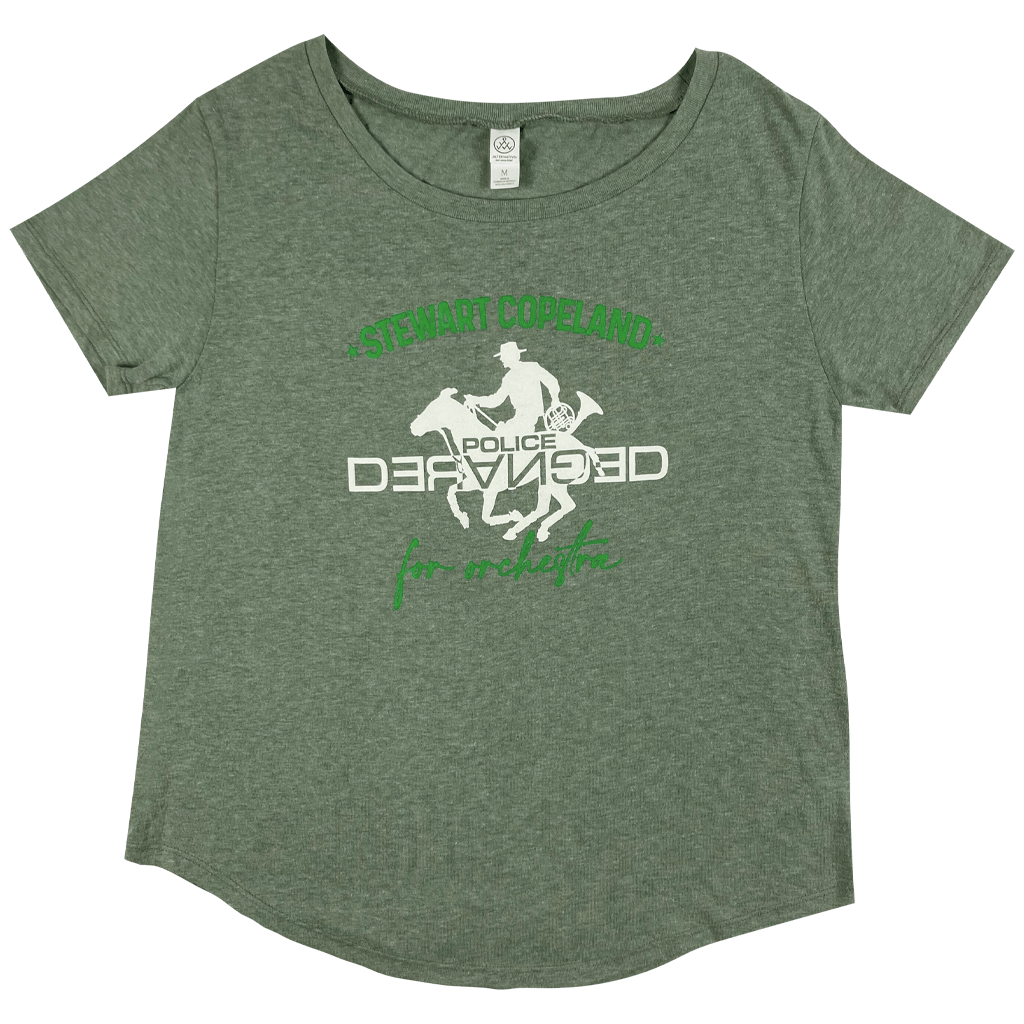 Police Deranged Green Women's T-Shirt