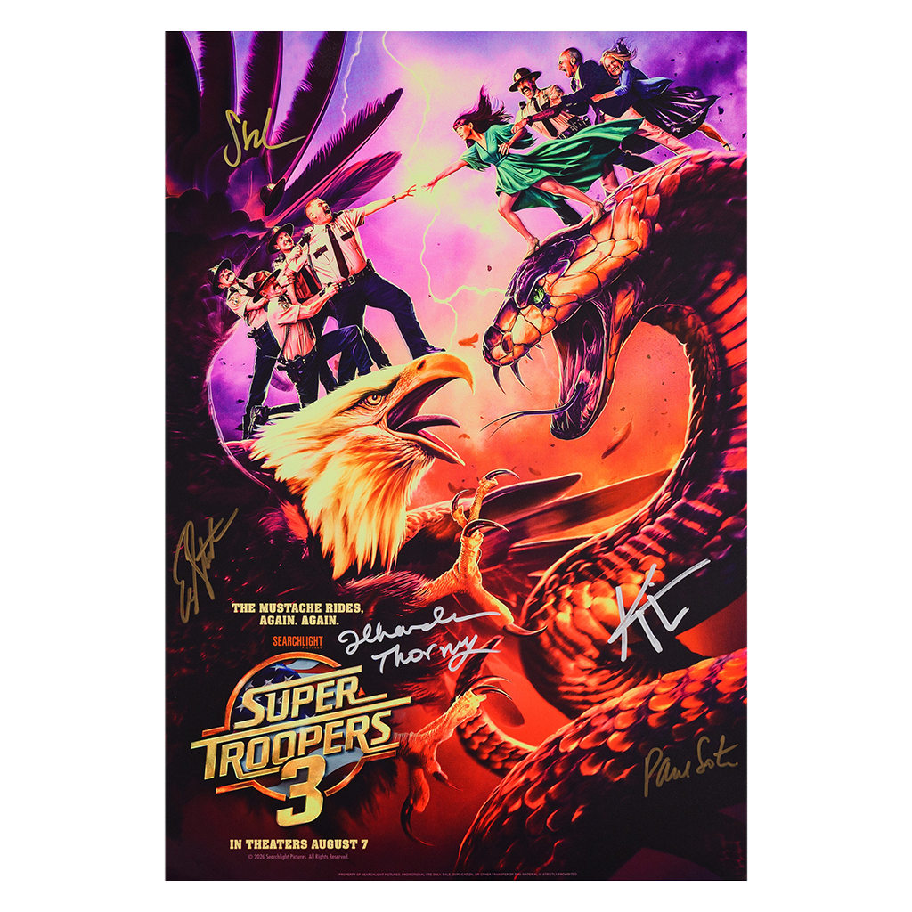 Super Trooper 3 - Autographed Movie Poster