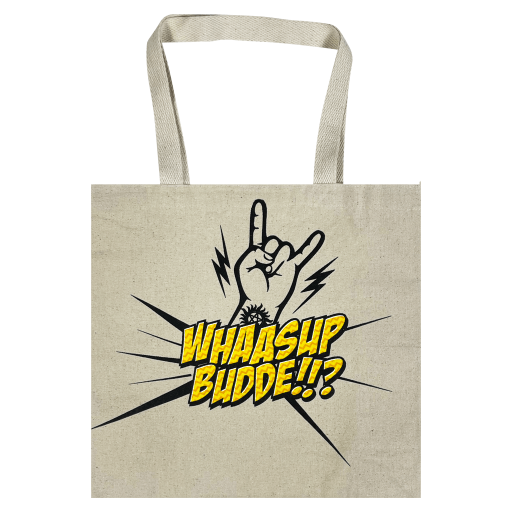 WHAASUP BUDDE!?! Con Natural Totebag