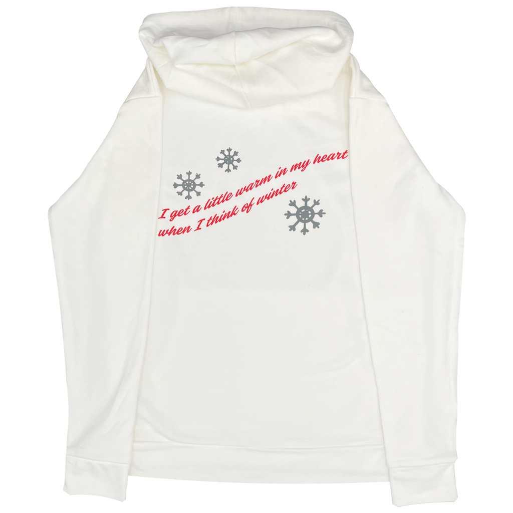 Holiday White Pullover Hoodie