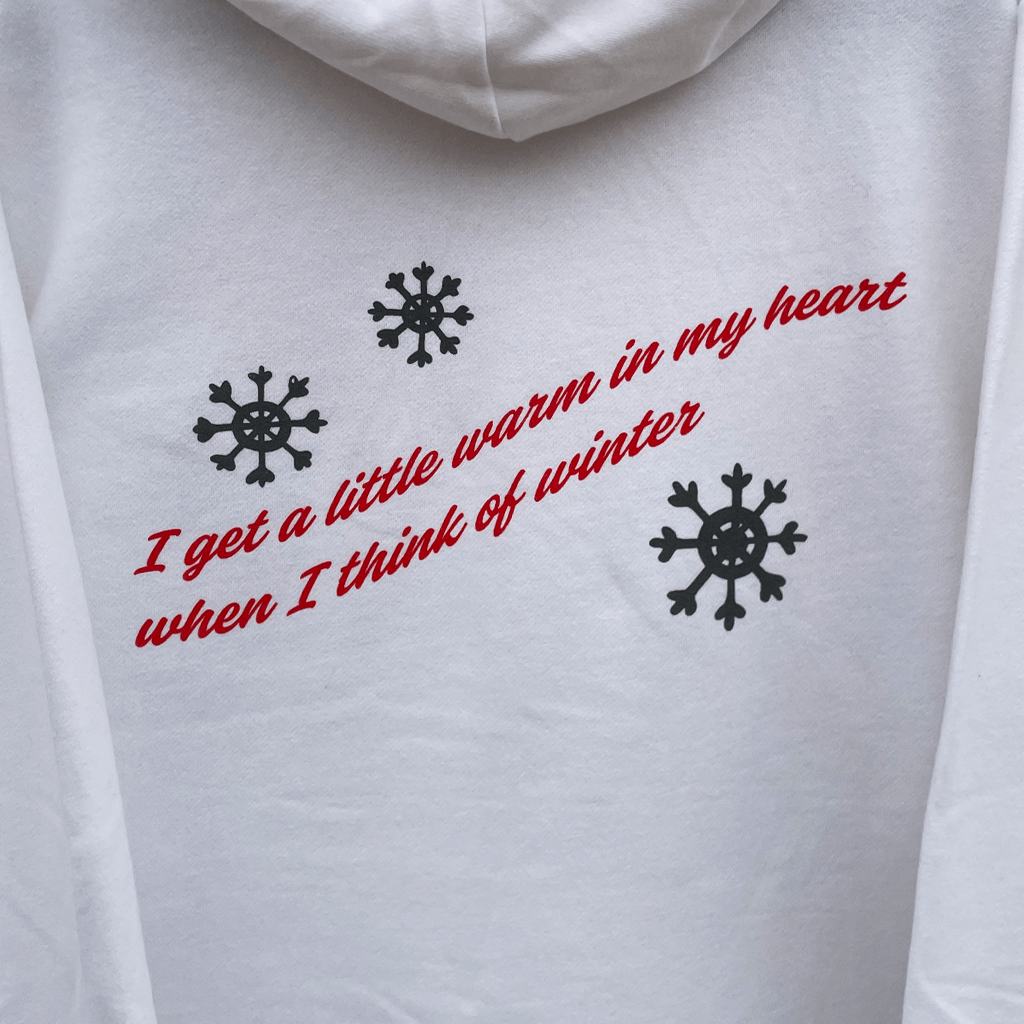 Holiday White Pullover Hoodie