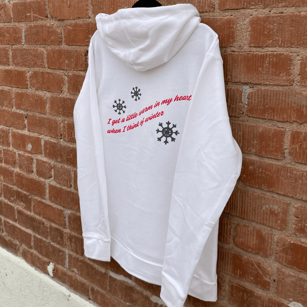 Holiday White Pullover Hoodie