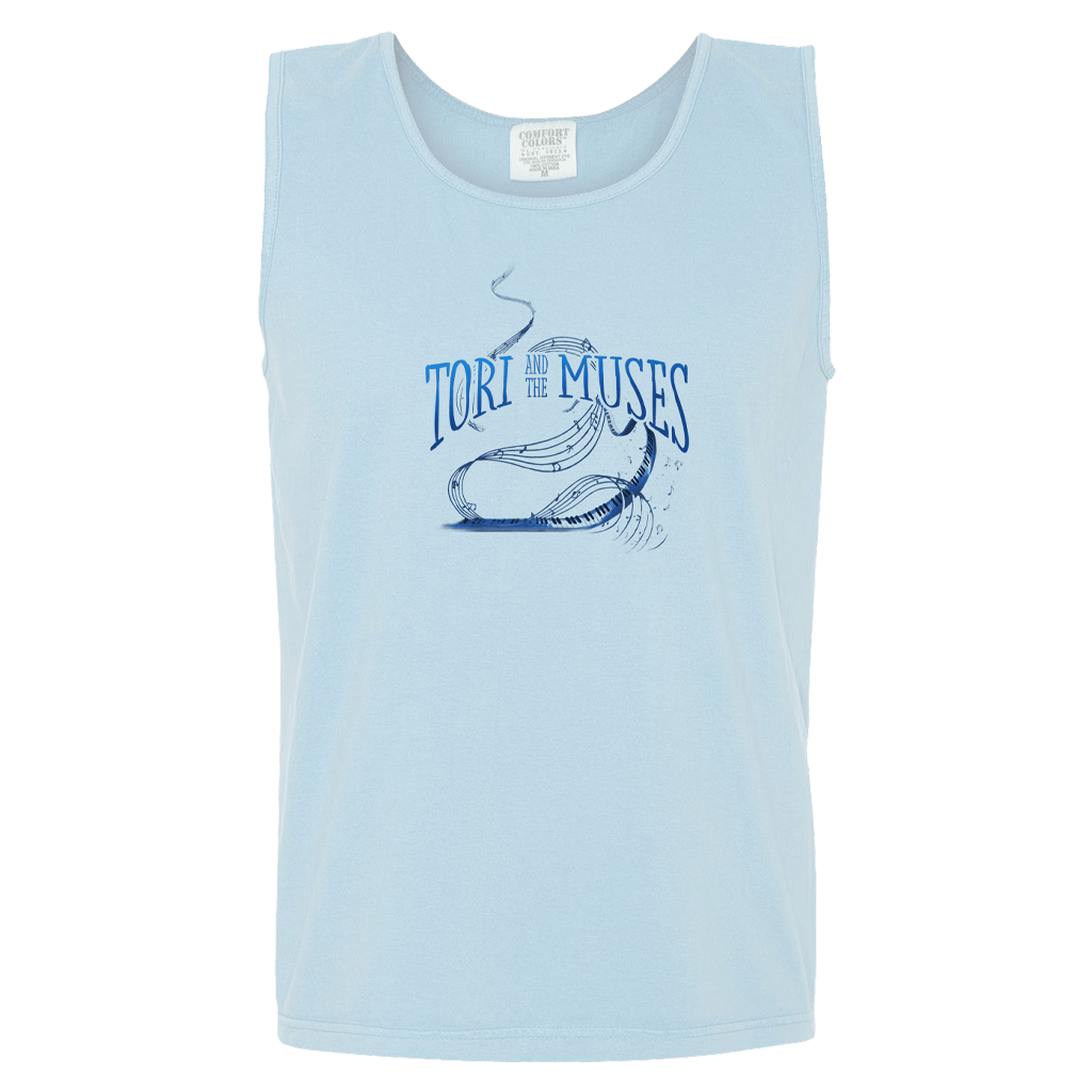 Tori and the Muses Blue Tank Top