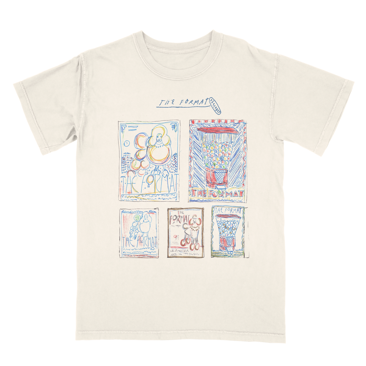 Sketches Ivory T-Shirt