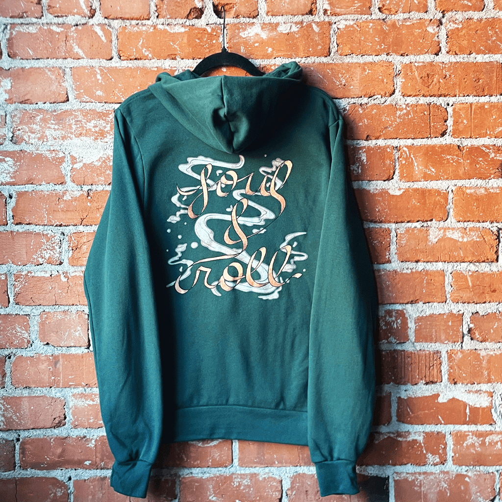 Soul & Roll Green Hoodie