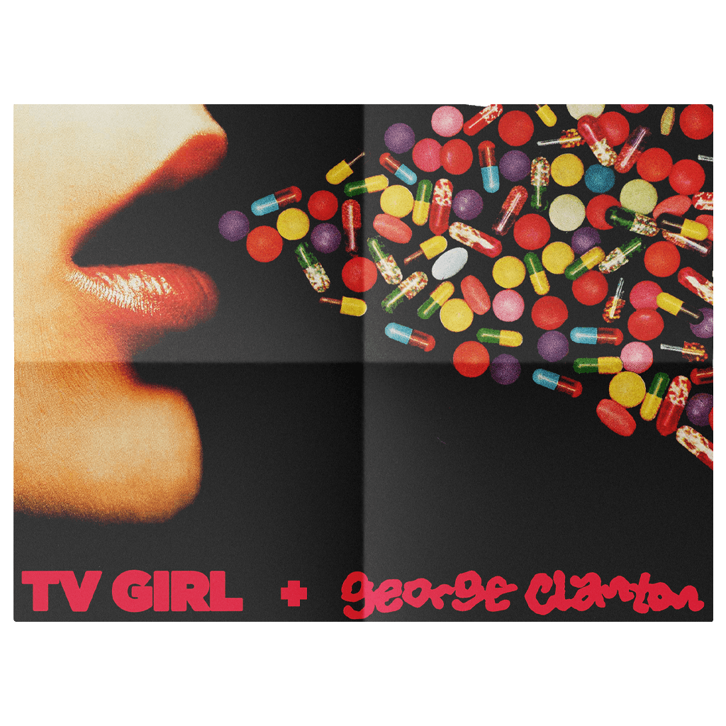 TV Girl + George Clanton - Fauxllennium - 12" Pink/Black Splatter Vinyl
